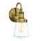 Designers Fountain Taylor 5.25in 1-Light Old Satin Bronze Industrial Indoor Wall Sconce with Clear Glass Shade 69501-OSB - alternate 1